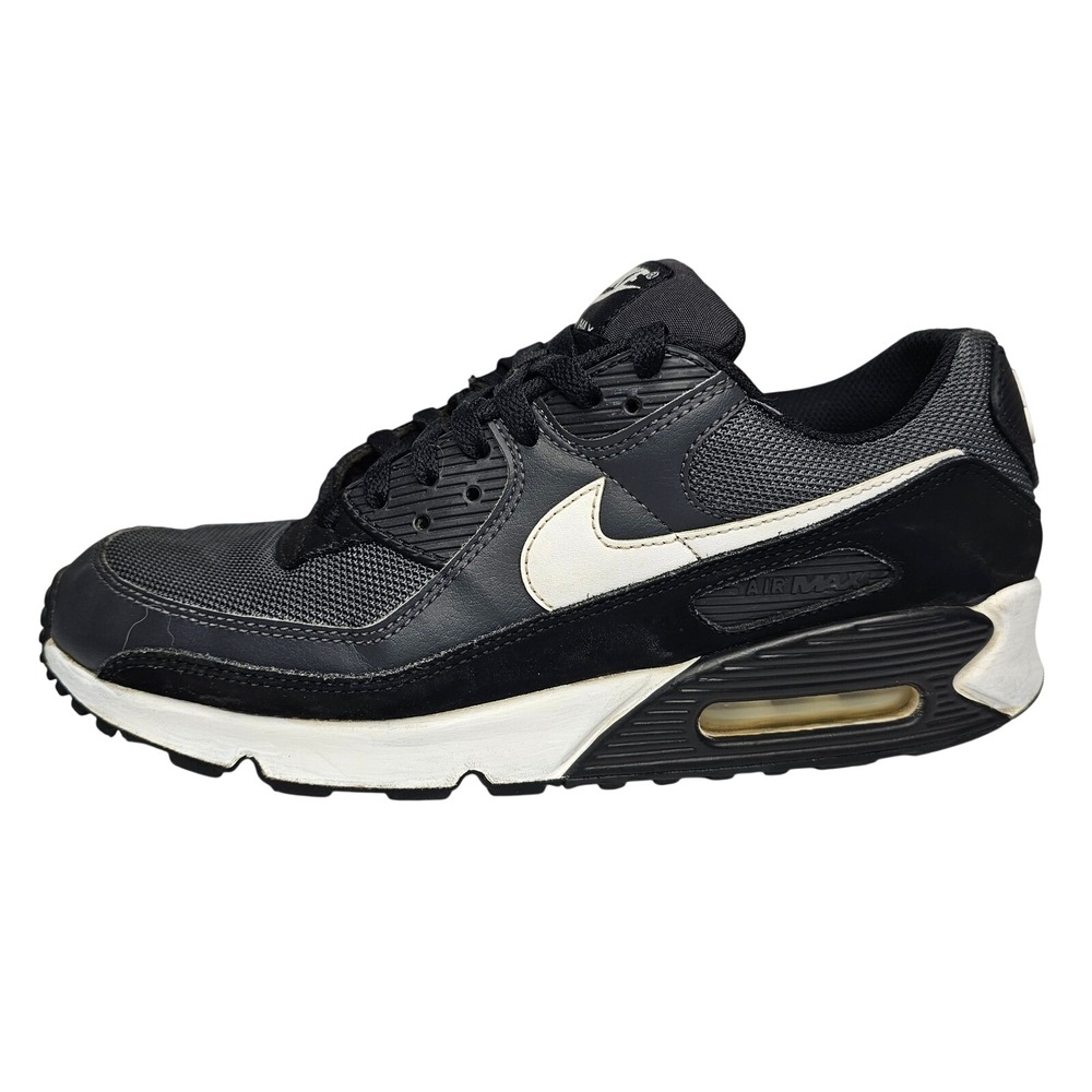 Nike Air Max 90 Mens Size 10 Black White Sneakers Low Top Athletic Shoes - Picture 7 of 14